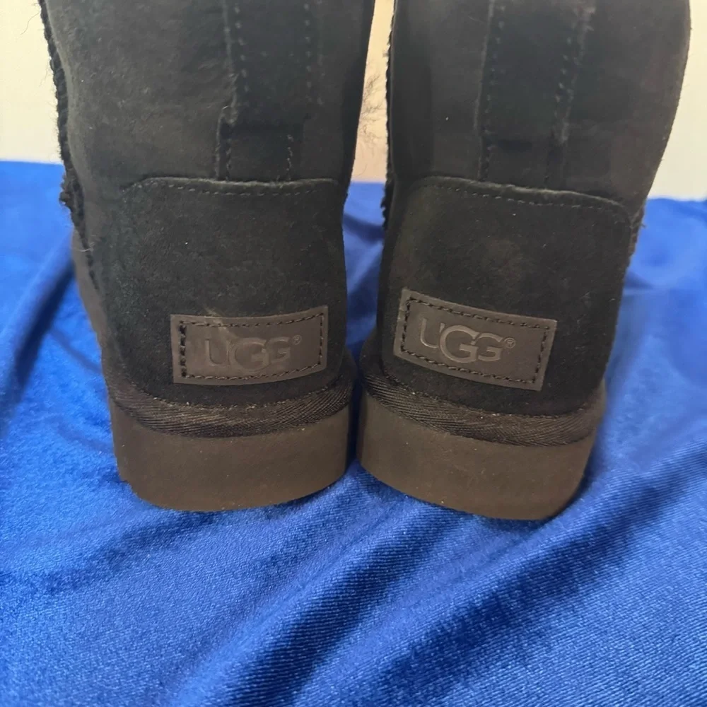 UGG Black Mini Short Suede Boots